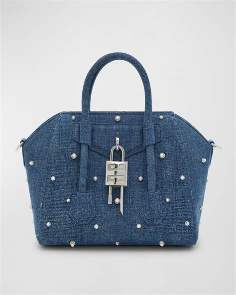 antigona givenchy small|givenchy mini antigona lock denim tote bag.